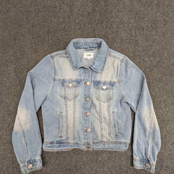 Ci-sono Other - CI Sonu Denim Jacket Men's Large Blue Button Up Long Sleeve Jean Bomber Coat